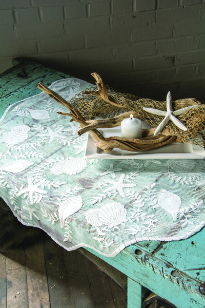 Heritage Lace - Tidepool Collection - Tabletop, textiles in White Color - Olde Church Emporium