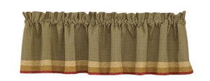 Park Designs - Allspice Lined Patch and/or border valance - 60" X 14"/72" x 14" [Home Decor]- Olde Church Emporium