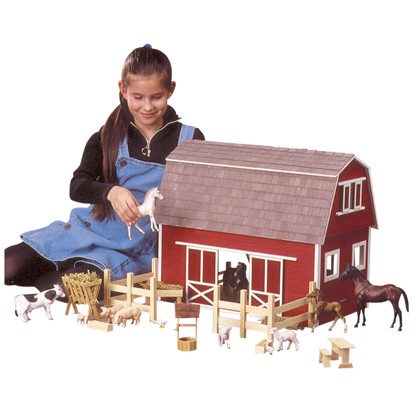 Ruff 'n Rustic All American Barn Dollhouse Kit  by Real Good Toys [Home Decor]- Olde Church Emporium