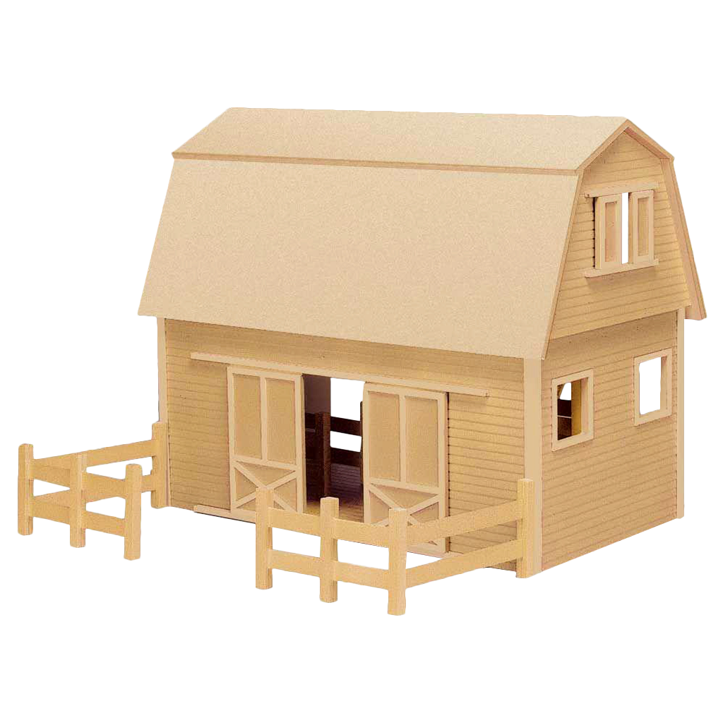 Ruff 'n Rustic All American Barn Dollhouse Kit  by Real Good Toys [Home Decor]- Olde Church Emporium