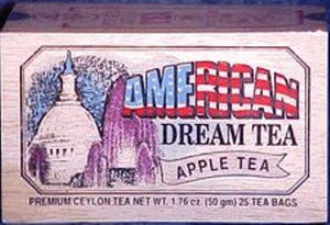 American Dream Tea bags - 25 in Wooden Box - Olde Church Emporium