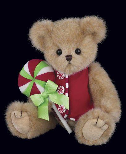 Bearington -  Andy & Candy Christmas Holiday Plush Teddy Bear 10 Inches Collectible and Retired - Olde Church Emporium