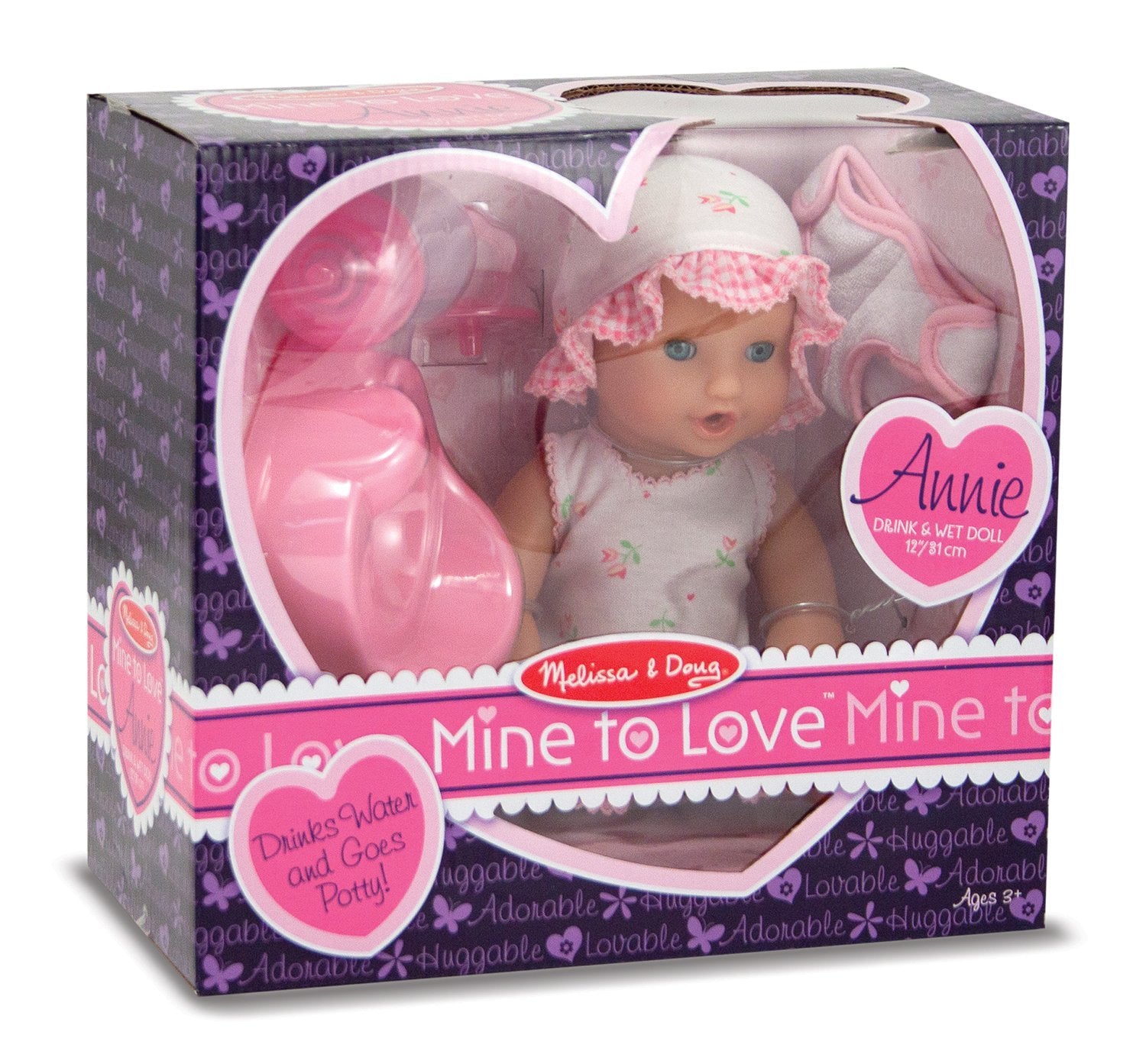 Melissa & Doug Mine to Love Time to Eat Doll Accessories Feeding Set (8  pcs) , Pink