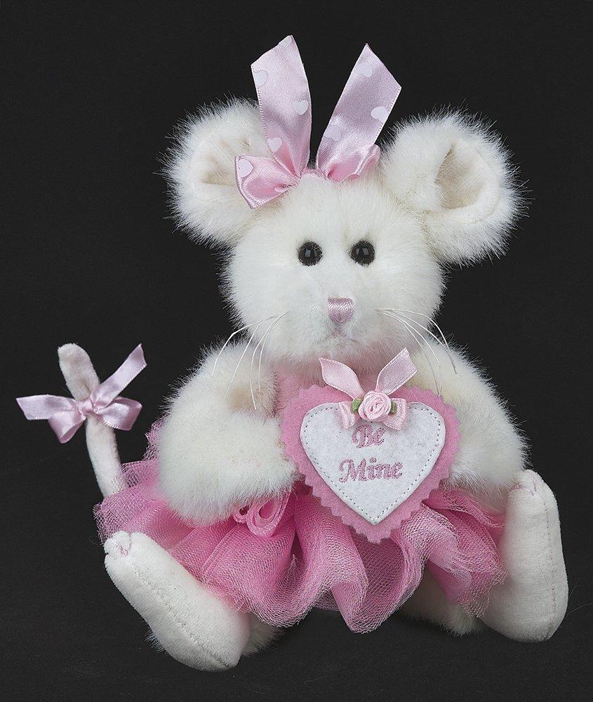 Bearington  - Betty B. Mine Valentine Mouse Stuffed Animal Toy  8 Inches - Olde Church Emporium
