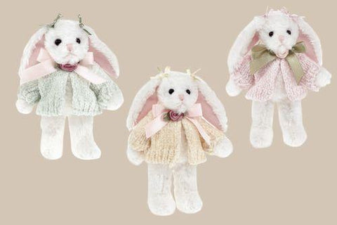 Bearington - Bonnie and Becky Bows Miniature Easter Bunny Bear 4.5 Inches Retired - Olde Church Emporium