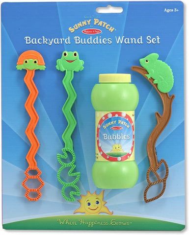 Melissa & Doug Sunny Patch Backyard Buddies Bubbles Wand Set Ages 3+ Item # 6139