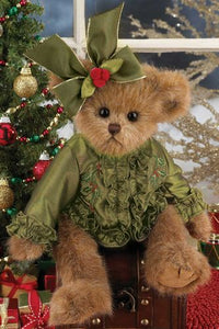 Bearington - Christmas Bear "Bella Beary" - 14 Inches and Retired - Olde Church Emporium