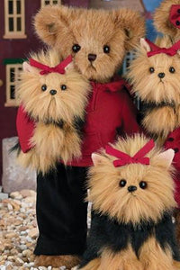 Bearington -  Holiday Bear "Bentley & Buddy" - 14 Inches and Retired - Olde Church Emporium