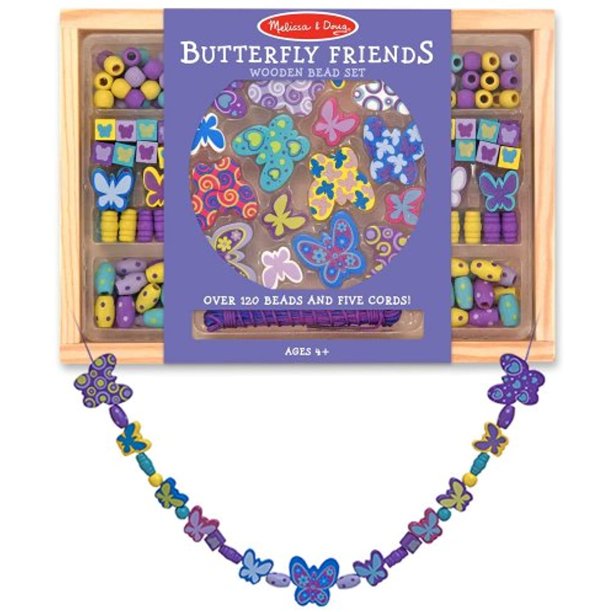 Melissa & Doug Butterfly Friends Bead Set # 4179 Ages 4+