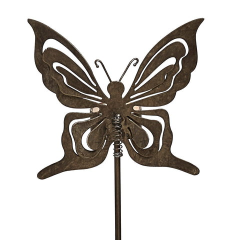 Metal Garden Stakes 2 Styles Butterfly and Dragonfly
