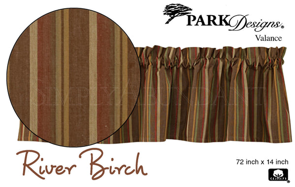 Park Designs - River Birch Valance 72 x 14 Inches [Home Decor]- Olde Church Emporium