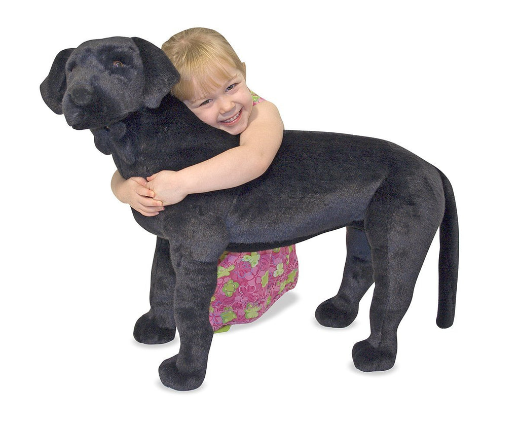 Melissa & Doug - Giant Black Labrador Lifelike Stuffed Animal Dog
