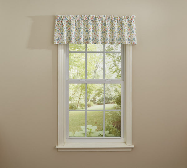 Park Design Bloom Unlined Print Valance 72 x 14 Inches