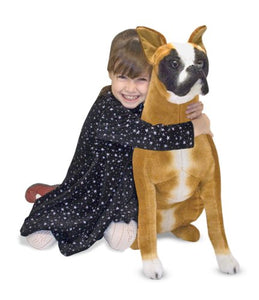 Melissa & Doug - Giant Boxer Lifelike Plush Dog - Olde Church Emporium