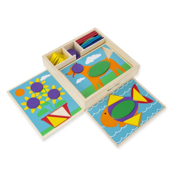 Melissa and Doug Beginner Pattern Blocks 000772005289 Classic Toy Ages 2+
