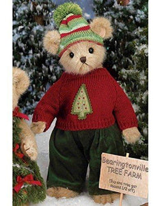 Bearington Bear - Bruce Spruce Plush Christmas Bear 14 Inches and Retired - Olde Church Emporium