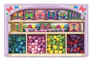 Melissa and Doug Butterfly Wooden Bead Set 545 Ages 4+