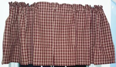 Cambridge wine Starberry Vine Collection - Lined Valances, Tiers, Panels, Prairies, and More - Olde Church Emporium
