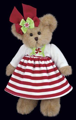 Bearington - Candy Plush Christmas Bear 10 Inches and Retired - Olde Church Emporium