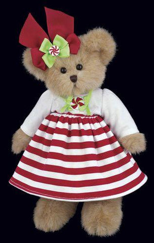 Bearington - Candy Plush Christmas Bear 10 Inches and Retired - Olde Church Emporium