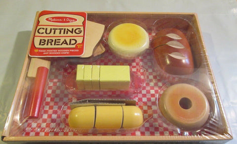 Melissa & Doug - Wooden Mix and Match Pretend Play Cutting Bread Set