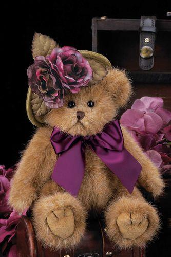 Bearington Bear- Plush Christmas Winter Bear "Cher Chapeau" - 10 Inches Collectible Retired - Olde Church Emporium