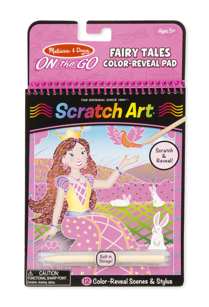 On the Go Scratch Art: Color-Reveal Pad - Fairy Tales [Home Decor]- Olde Church Emporium