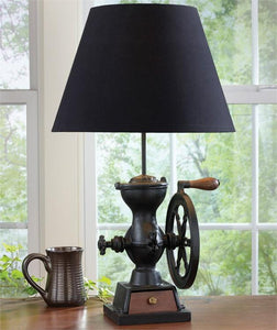 Coffee Grinder Lamp with Shade #25-324 [Home Decor]- Olde Church Emporium