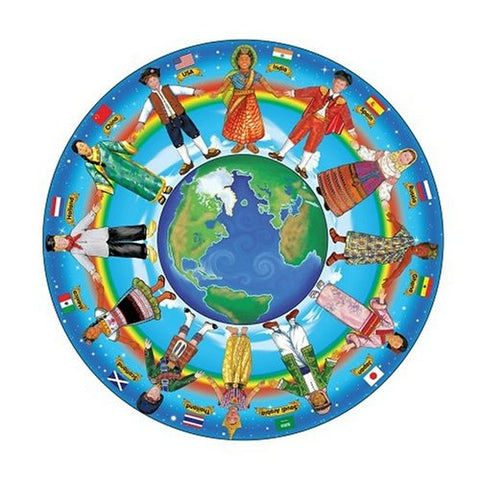 Melissa & Doug- Children of the World Jumbo Jigsaw Floor Puzzle - (48 pcs, 32 inches diameter) [Home Decor]- Olde Church Emporium