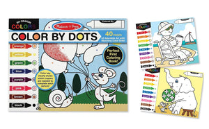Melissa & Doug - Color by Dots 40 Pages, Includes Color Key for Beginners [Home Decor]- Olde Church Emporium