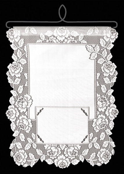 Heritage Lace Cottage Rose Collection - Placemats, Runners White Ecru Made in USA