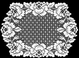 Heritage Lace Cottage Rose Collection - Placemats, Runners White Ecru Made in USA - Olde Church Emporium