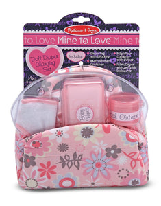 Melissa & Doug - Mine to Love Doll Diaper Changing Set With Bag, Wipes, Accessories (7 pcs) [Home Decor]- Olde Church Emporium