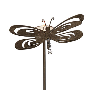 Metal Garden Stakes 2 Styles Butterfly and Dragonfly