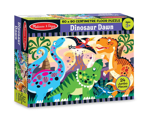 Melissa & Doug Dinosaur Dawn Jumbo Jigsaw Floor Puzzle (24 pcs, 2 x 3 feet) - Olde Church Emporium