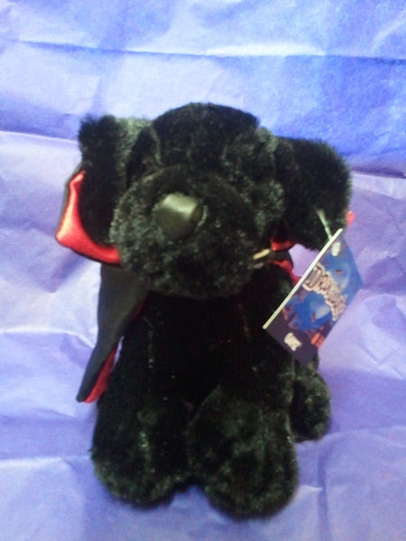 Ganz - Draculab 6" Halloween Stuffed Plush Black Labrador with Cape [Home Decor]- Olde Church Emporium