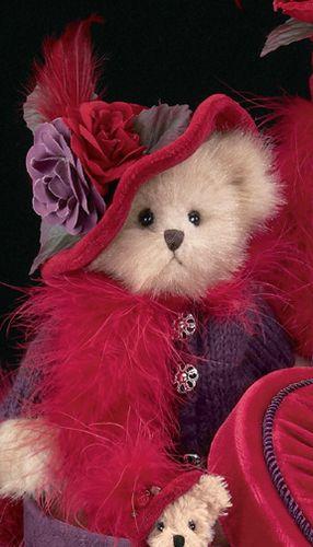 Bearington Bear Red Hat Society Plush DUCHESS of PLUME 12 inches Collectible Retired - Olde Church Emporium
