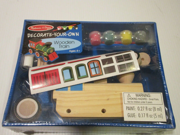 Melissa & Doug - Decorate-Your-Own Wooden Train Ages 4+ Item # 2381