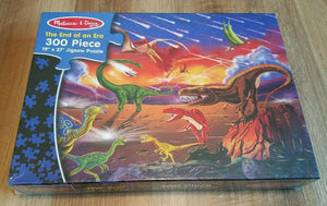 Melissa and Doug The End of an Era Dinosaur Jigsaw Puzzle 300 Pieces Ages 10+ Made in USA #3156
