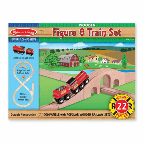 Melissa & Doug Wooden Figure 8 Train Set - Olde Church Emporium