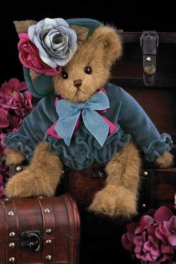 Bearington- Fall Holiday Bear "Fancy Fedora" - 14 Inches and Retired - Olde Church Emporium