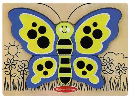 Melissa and Doug My First Chunky Puzzle Butterfly Item # 3743 Ages 2+ Wooden, Sturdy