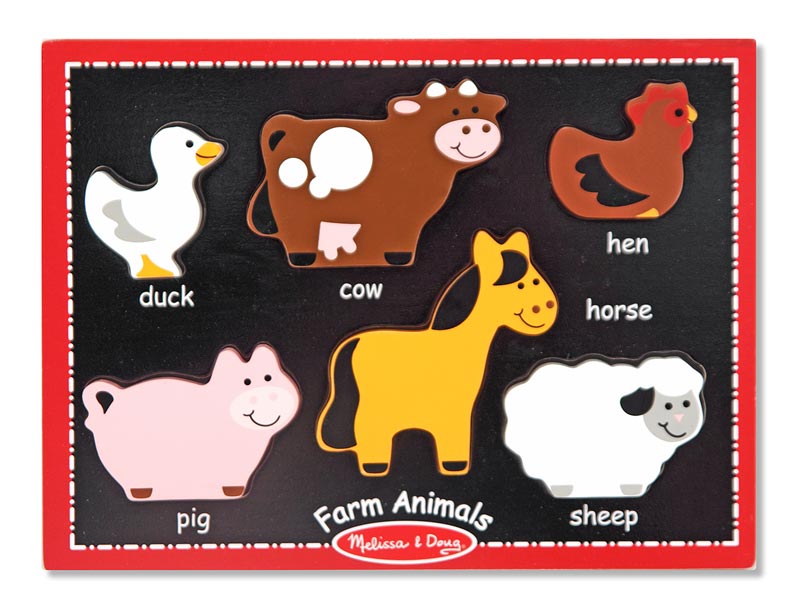 Melissa and Doug My First Chunky Puzzle Farm Animals 000772037129 Ages 2+