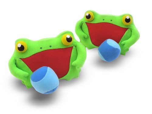 Melissa & Doug - Sunny Patch Froggy Toss and Grip Catching Game With 2 Balls [Home Decor]- Olde Church Emporium