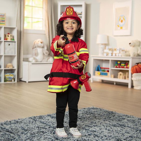 Melissa and Doug Fire Chief Role Play Costume Set 3 to 6 years old