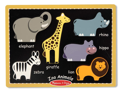 Melissa and Doug My First Chunky Puzzle Zoo Animals 000772037136 Ages 2+