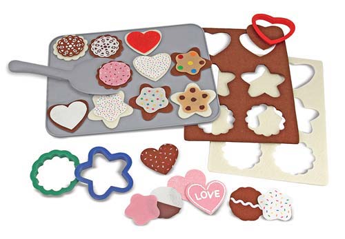 Melissa and Doug Felt Play Food - Create Your Own Cookie Set 30 Pieces Ages 3+ Item # 3955