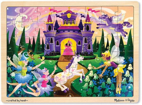 Melissa & Doug Wooden Jigsaw Puzzle Fairy Fantasy 48 Pieces Item # 3804 Ages 4+