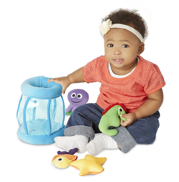 Melissa & Doug - Deluxe Fishbowl Fill and Spill Soft Baby Toy Ages 6 Months + - Olde Church Emporium