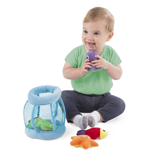 Melissa & Doug - Deluxe Fishbowl Fill and Spill Soft Baby Toy Ages 6 Months + - Olde Church Emporium
